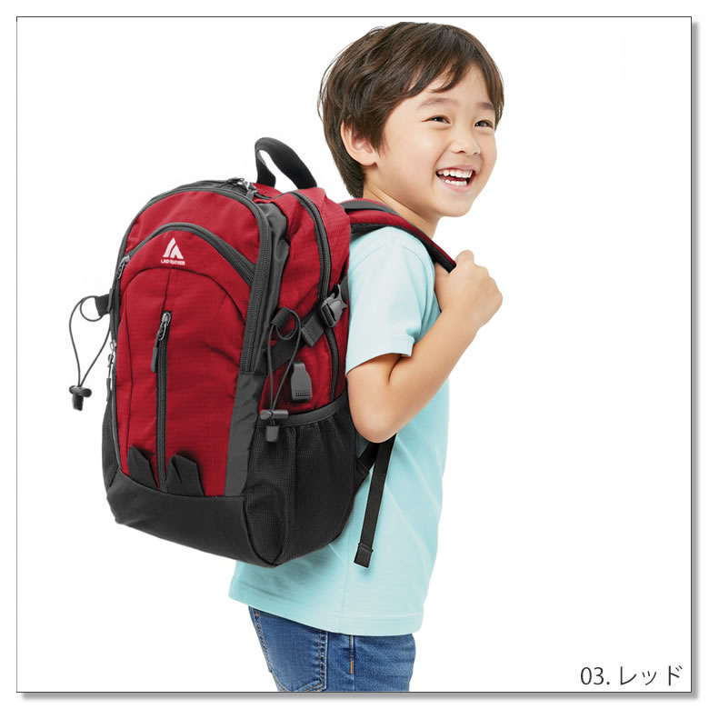 デニムアンドダンガリー リュック 赤　キッズ DENIM DUNGAREE（デニムアンドダンガリー） かばん 